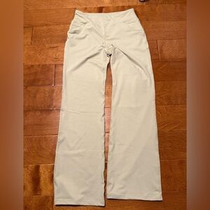 NWT Cream High-Waisted Flare Leg Size M